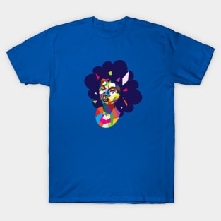 Colorful polygonal female head T-Shirt